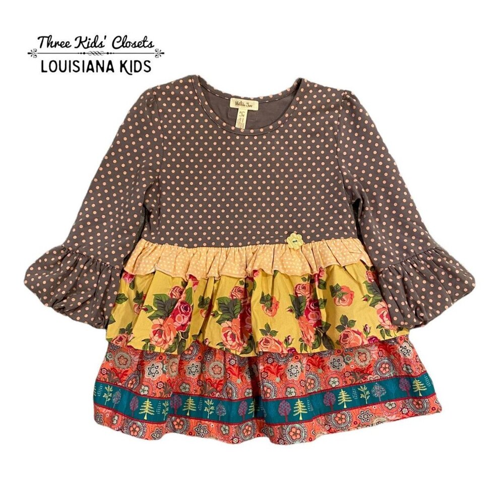 Matilda Jane Sz 6 Flynn Marjorine Mixed Print Tunic